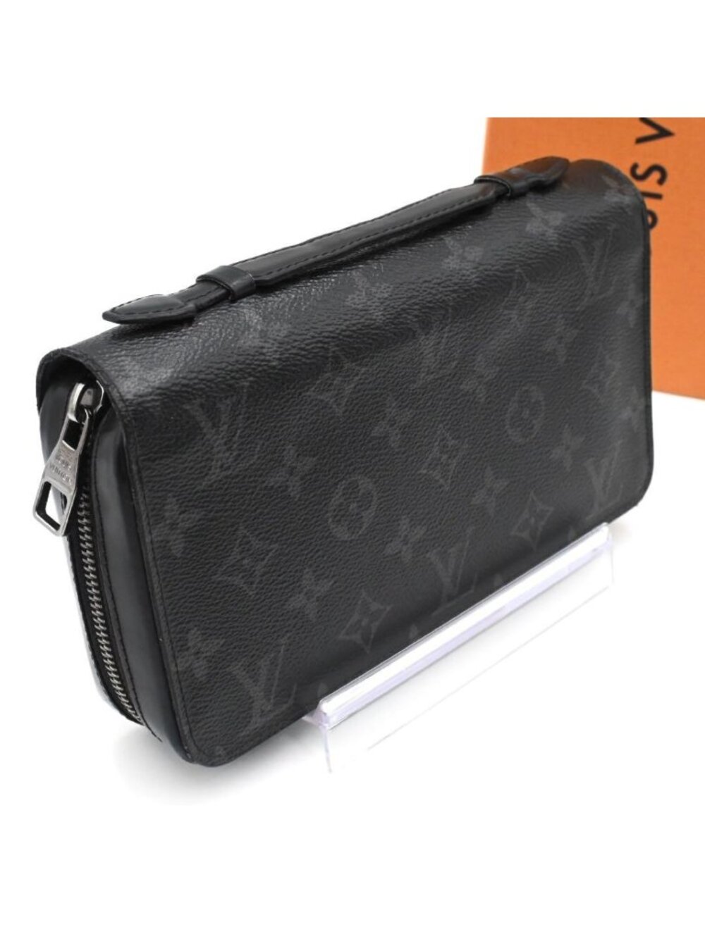 Louis Vuitton Monogram Eclipse Zippy XL Wallet Black